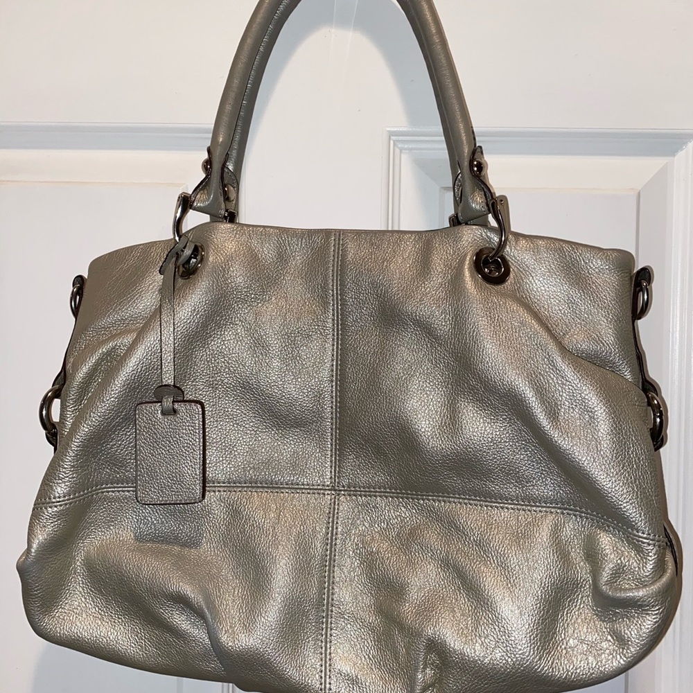 Tignanello Leather Purse - Silver